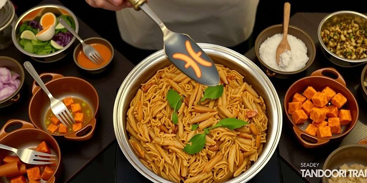 Tandoori Trail - Advanced Cooking Tandoori Trail advanced gameplay showing player preparing a complex biryani dish with multiple components
